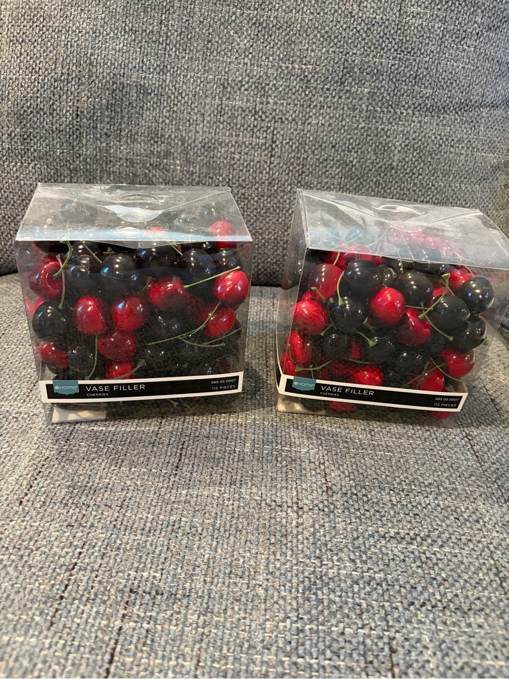 Faux Cherry Vase Filler in Red and Black - Home Accents-2 Boxes